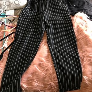 striped pants